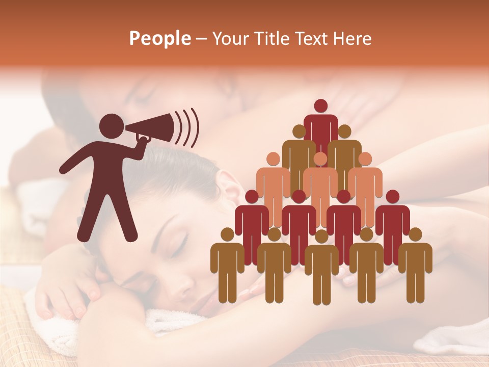 A Woman Getting A Back Massage From A Man PowerPoint Template