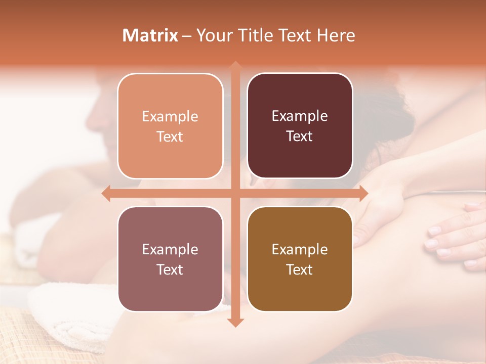 A Woman Getting A Back Massage From A Man PowerPoint Template