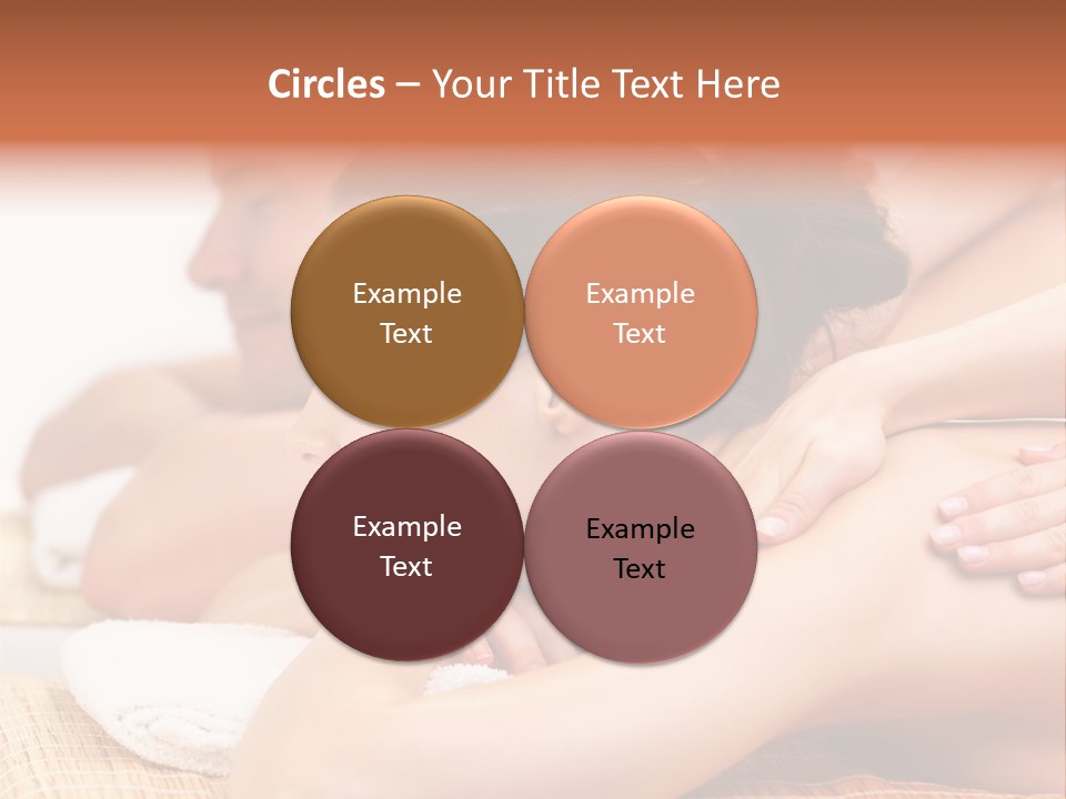 A Woman Getting A Back Massage From A Man PowerPoint Template