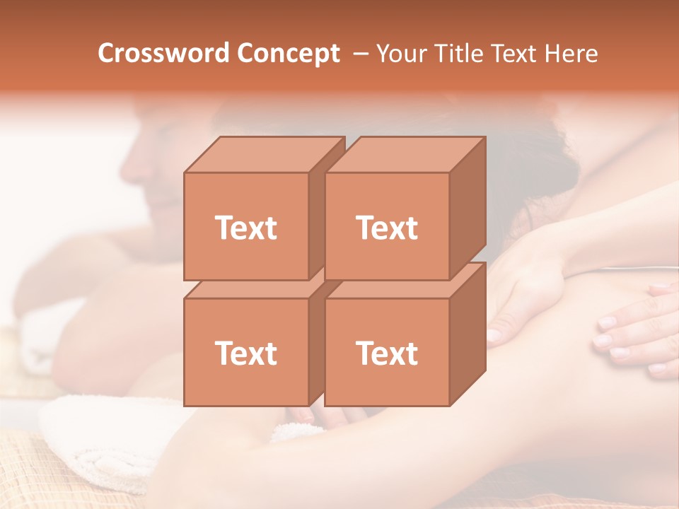 A Woman Getting A Back Massage From A Man PowerPoint Template