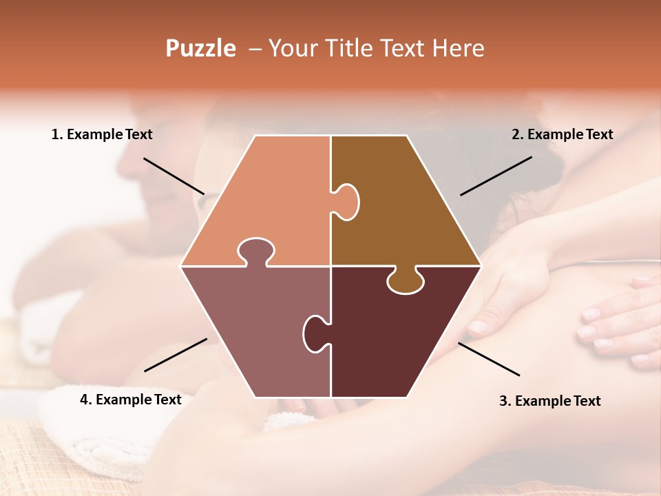 A Woman Getting A Back Massage From A Man PowerPoint Template