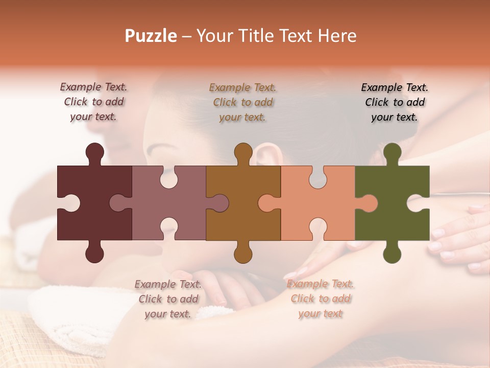 A Woman Getting A Back Massage From A Man PowerPoint Template