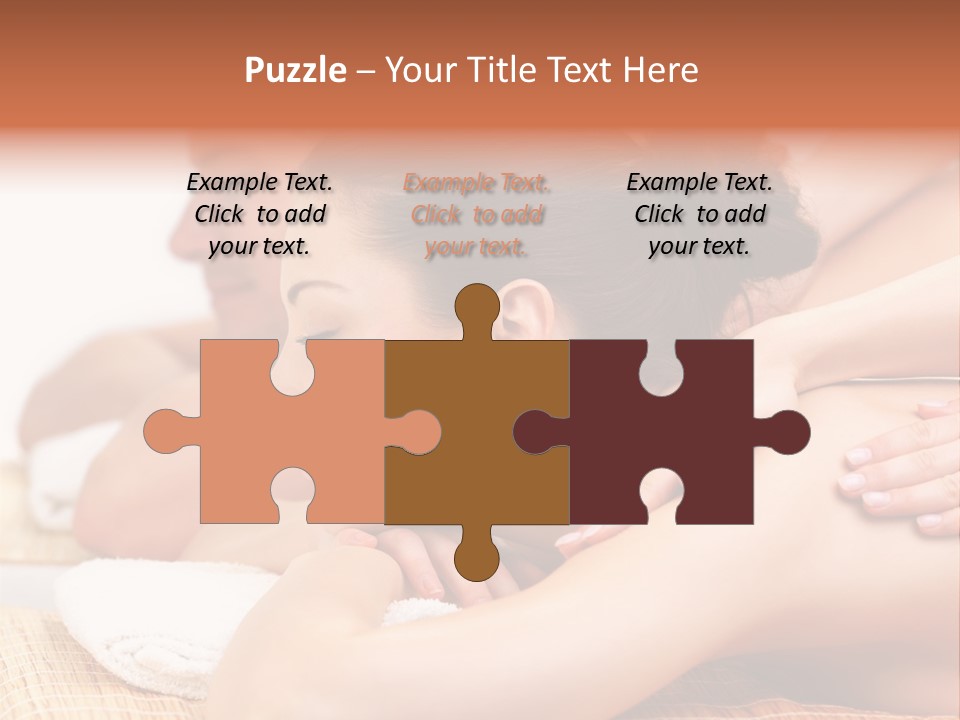 A Woman Getting A Back Massage From A Man PowerPoint Template