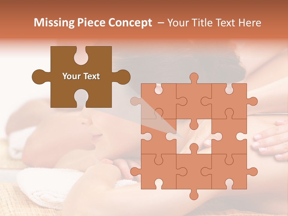 A Woman Getting A Back Massage From A Man PowerPoint Template