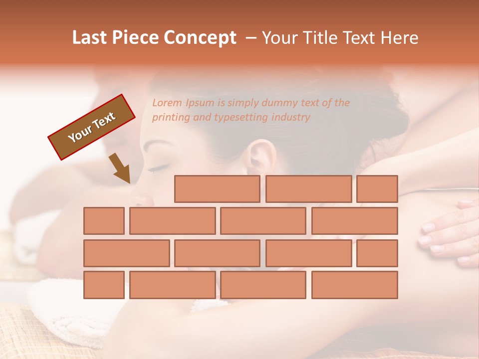 A Woman Getting A Back Massage From A Man PowerPoint Template