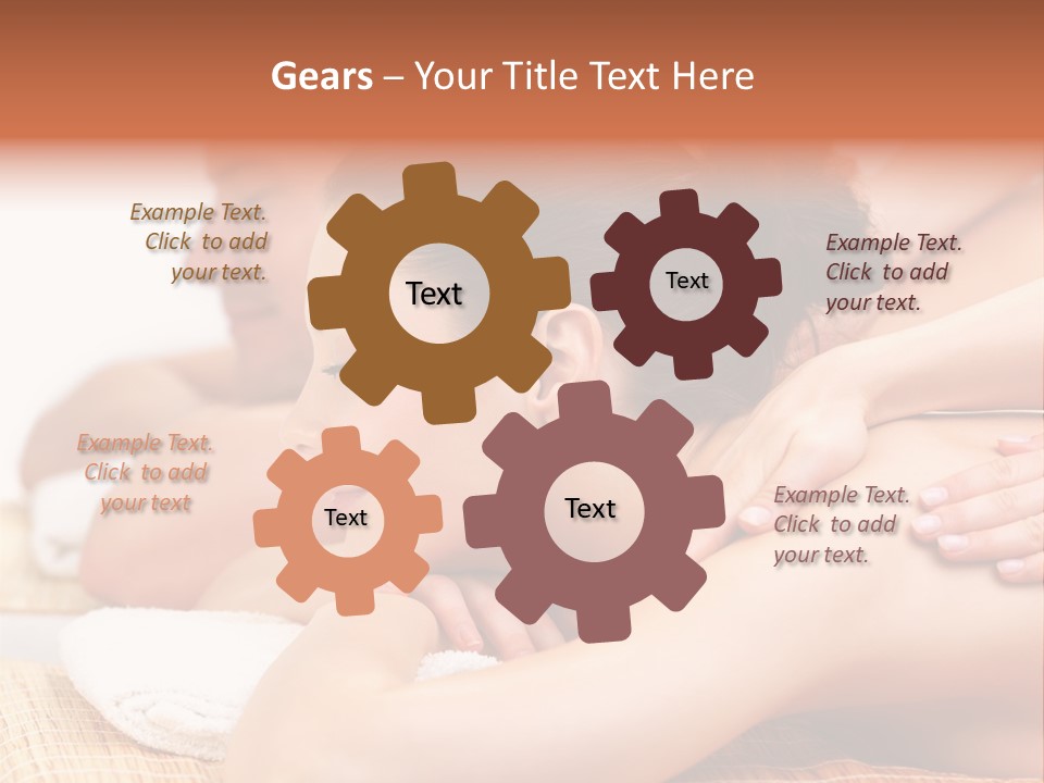 A Woman Getting A Back Massage From A Man PowerPoint Template