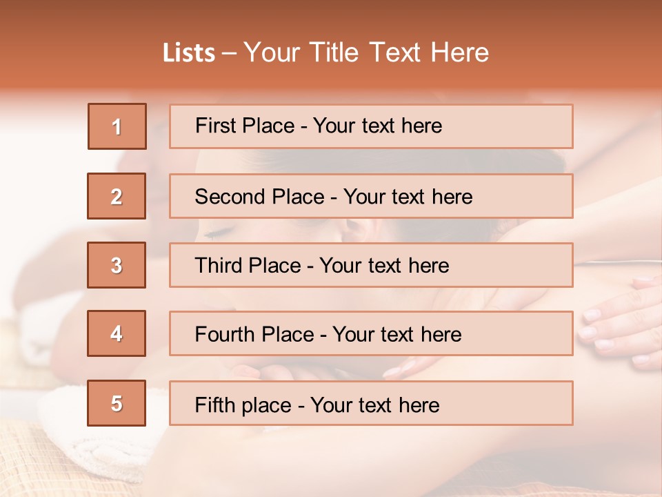 A Woman Getting A Back Massage From A Man PowerPoint Template