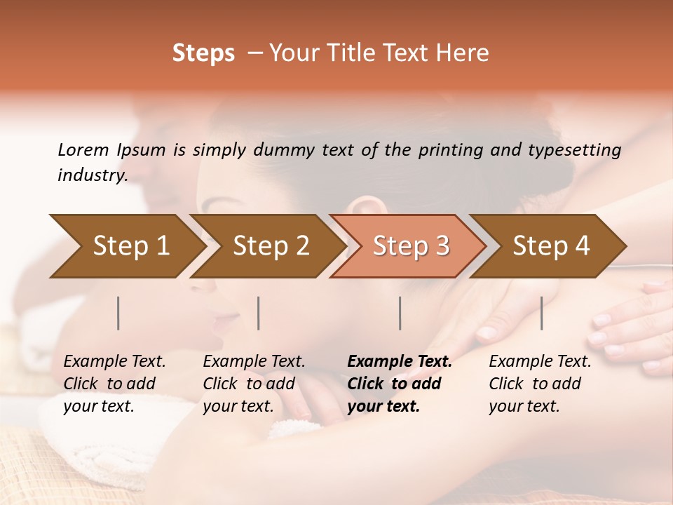 A Woman Getting A Back Massage From A Man PowerPoint Template