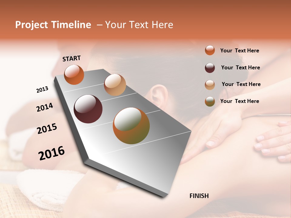 A Woman Getting A Back Massage From A Man PowerPoint Template