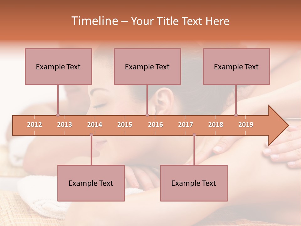 A Woman Getting A Back Massage From A Man PowerPoint Template