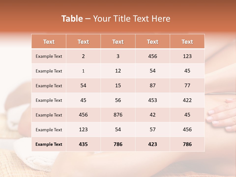 A Woman Getting A Back Massage From A Man PowerPoint Template