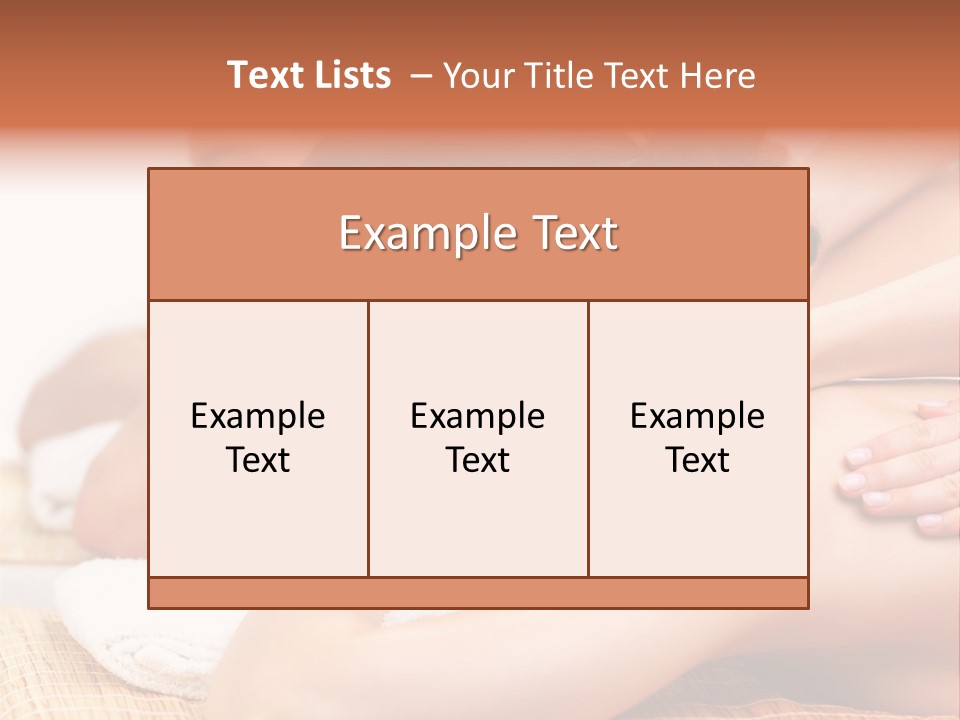 A Woman Getting A Back Massage From A Man PowerPoint Template