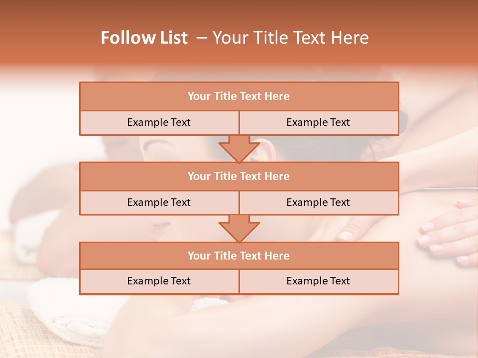 A Woman Getting A Back Massage From A Man PowerPoint Template