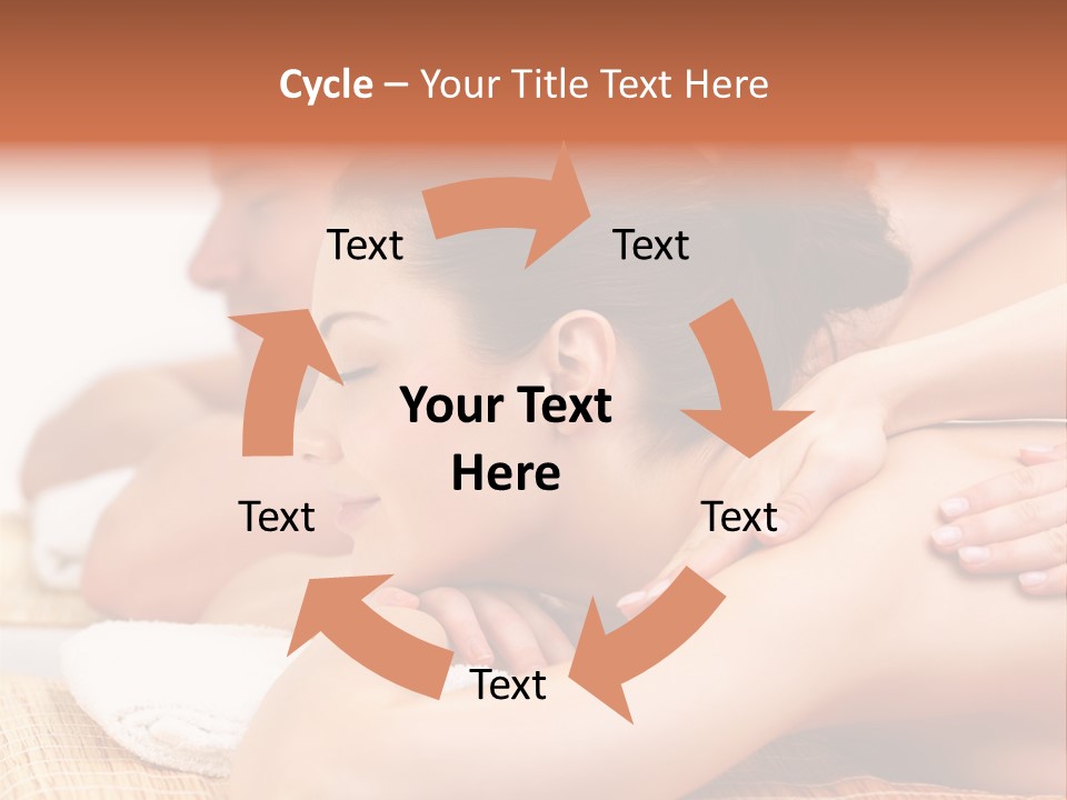 A Woman Getting A Back Massage From A Man PowerPoint Template