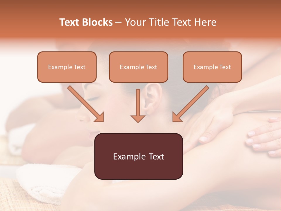 A Woman Getting A Back Massage From A Man PowerPoint Template