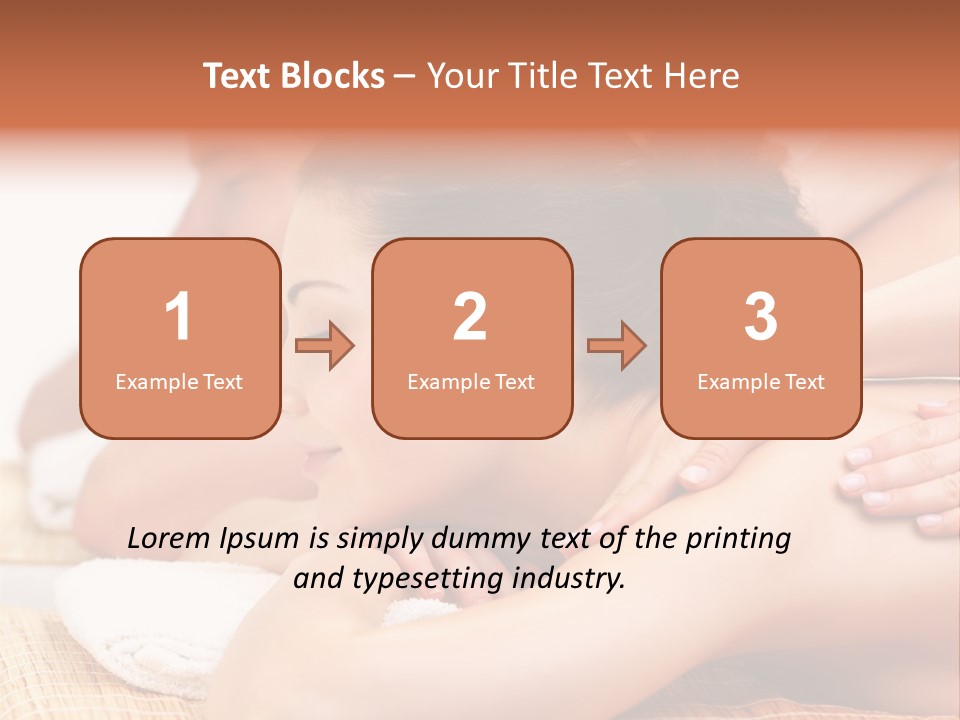 A Woman Getting A Back Massage From A Man PowerPoint Template