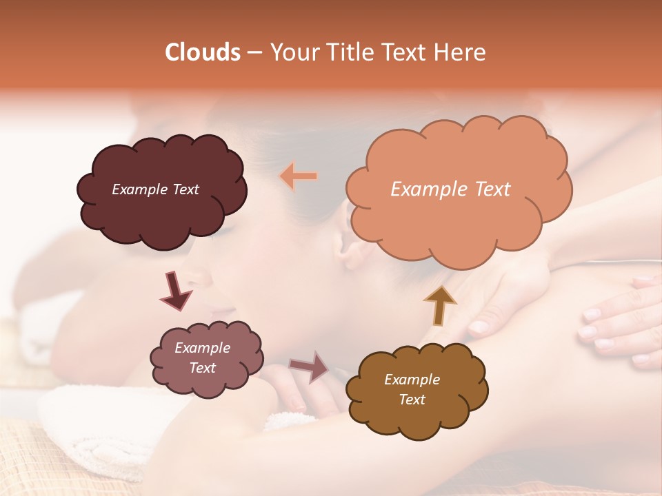 A Woman Getting A Back Massage From A Man PowerPoint Template