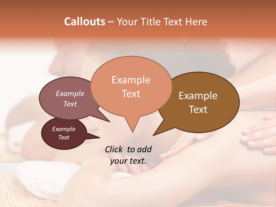 A Woman Getting A Back Massage From A Man PowerPoint Template