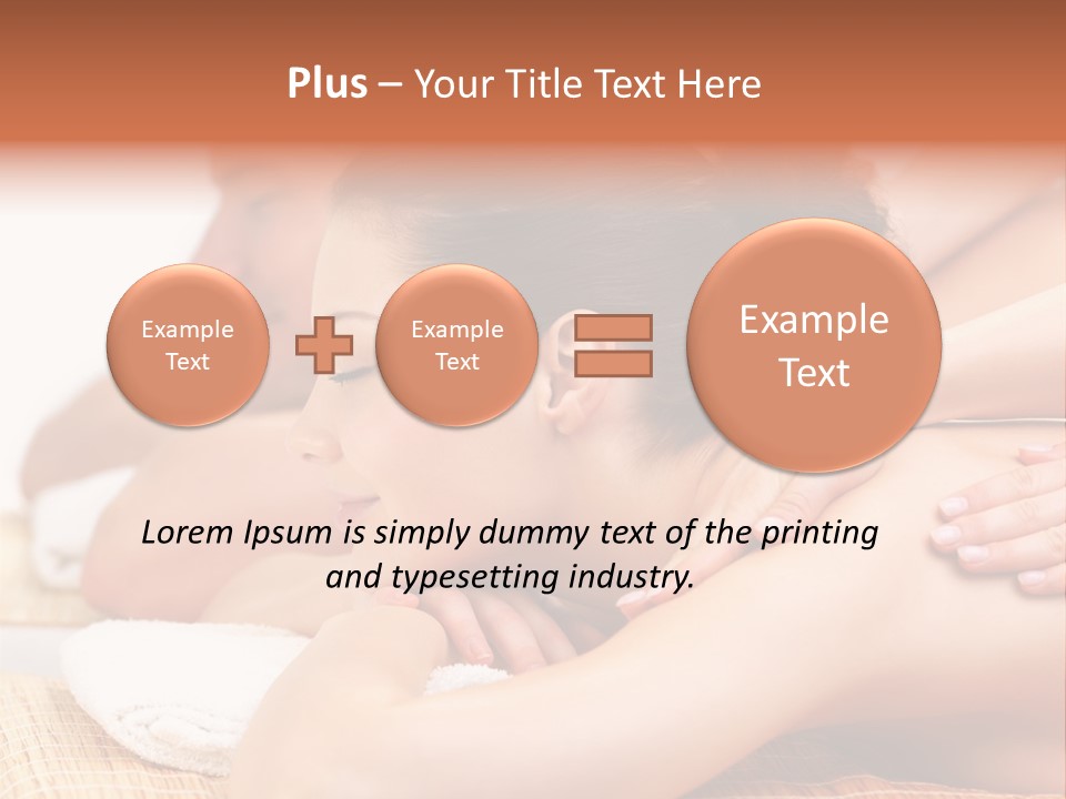 A Woman Getting A Back Massage From A Man PowerPoint Template