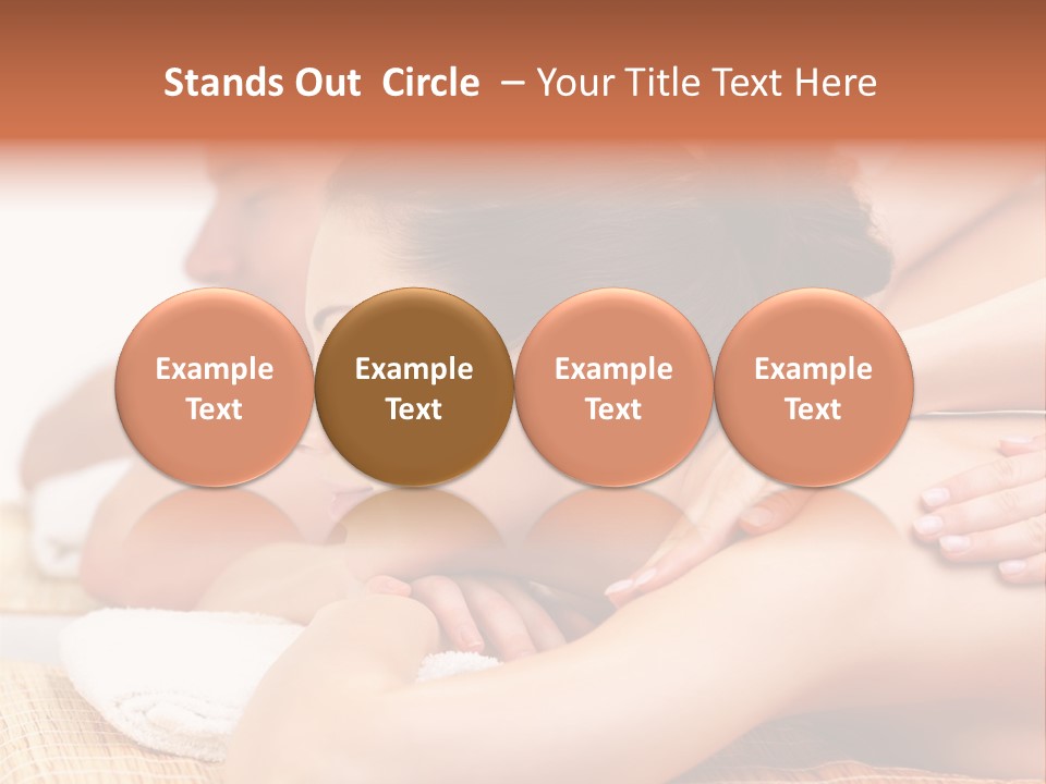 A Woman Getting A Back Massage From A Man PowerPoint Template