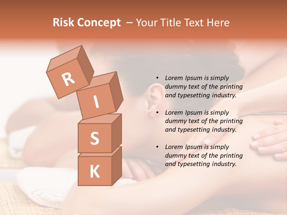 A Woman Getting A Back Massage From A Man PowerPoint Template