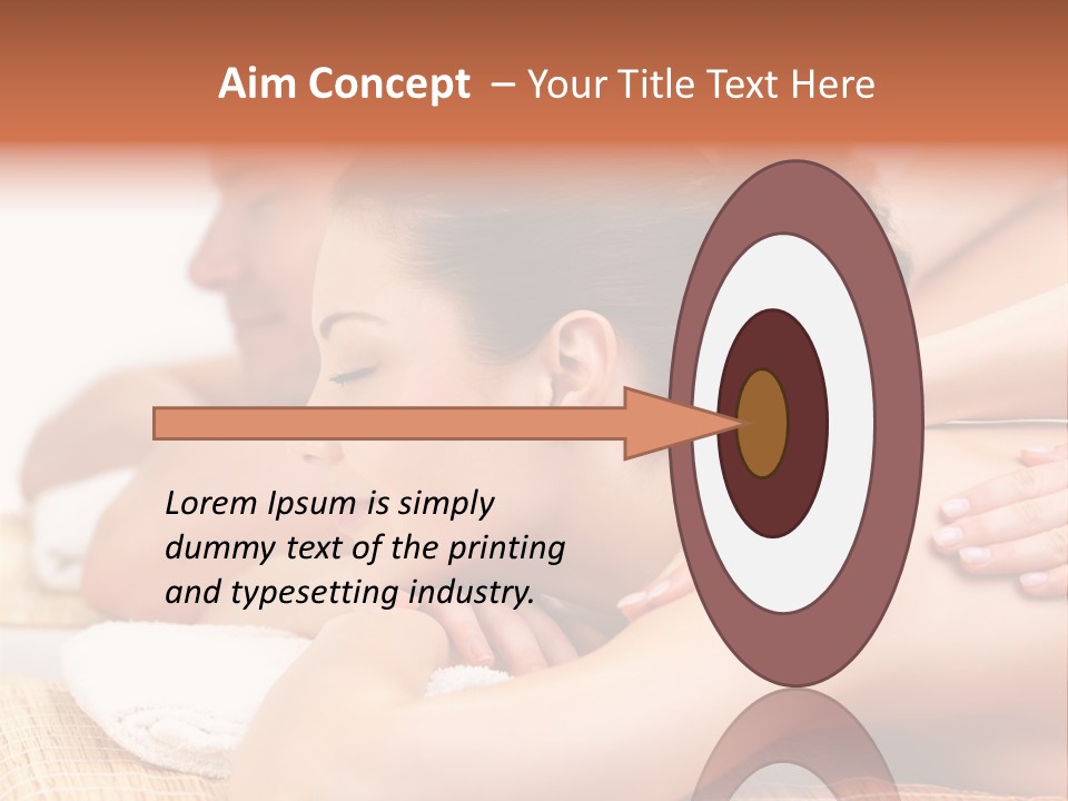 A Woman Getting A Back Massage From A Man PowerPoint Template