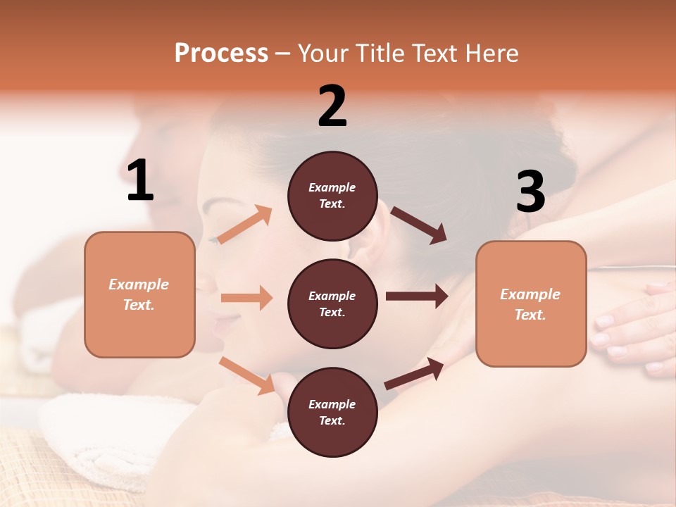 A Woman Getting A Back Massage From A Man PowerPoint Template
