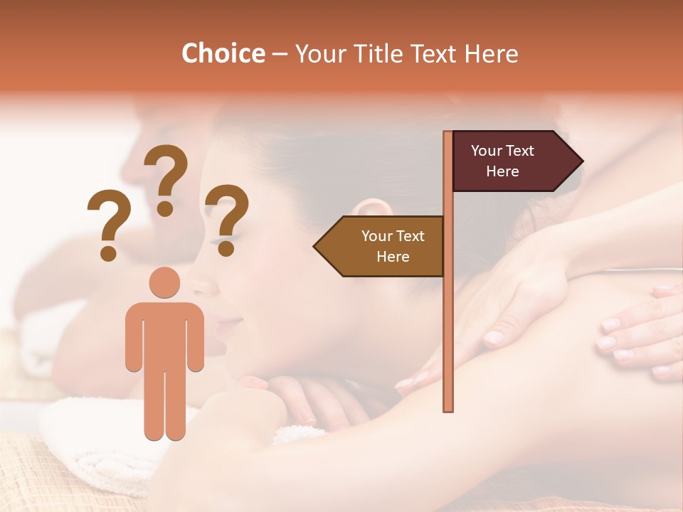 A Woman Getting A Back Massage From A Man PowerPoint Template