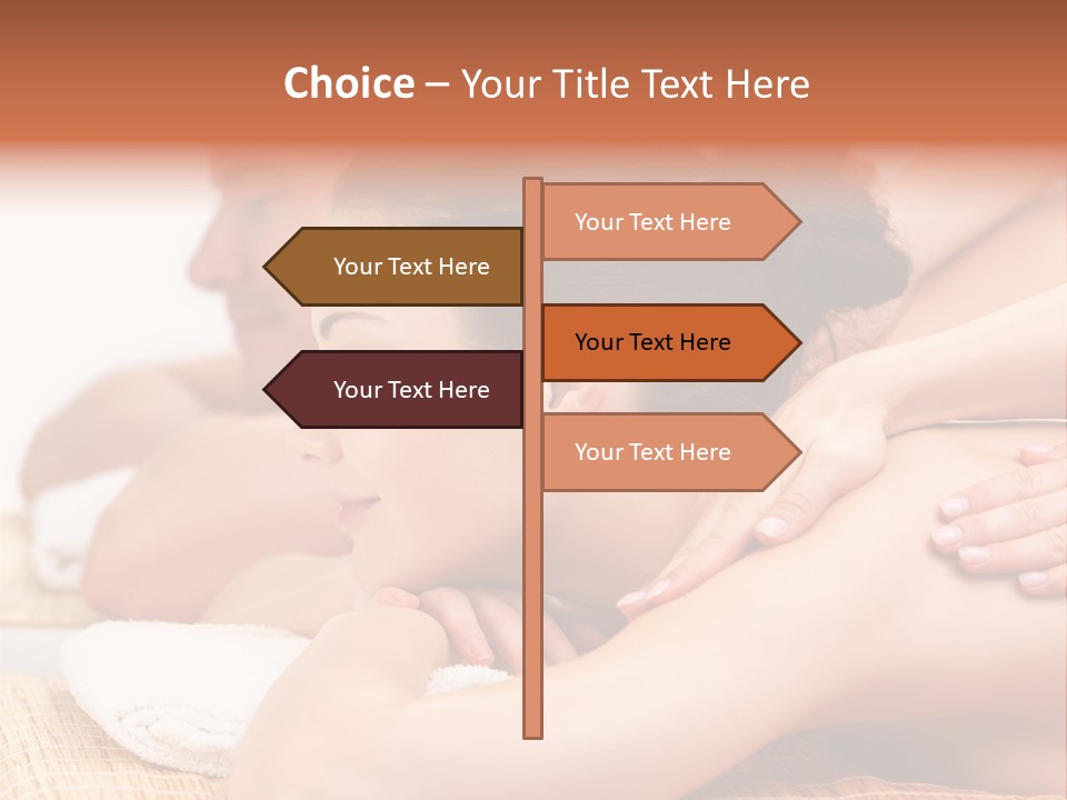 A Woman Getting A Back Massage From A Man PowerPoint Template