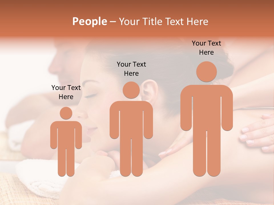 A Woman Getting A Back Massage From A Man PowerPoint Template