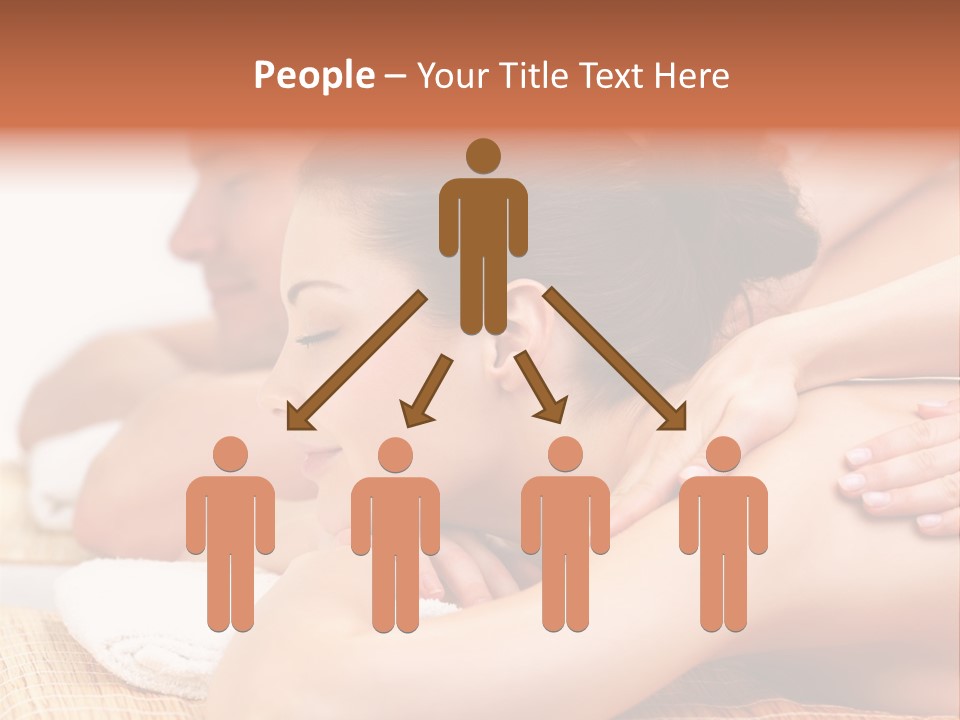 A Woman Getting A Back Massage From A Man PowerPoint Template