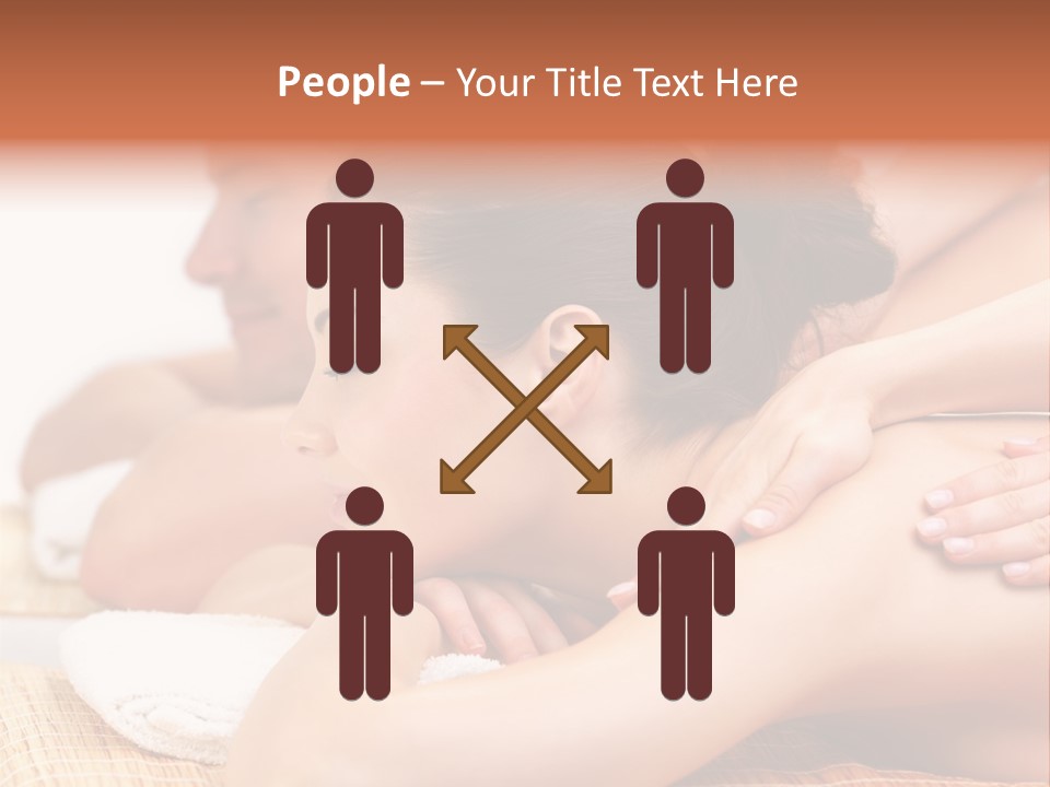 A Woman Getting A Back Massage From A Man PowerPoint Template