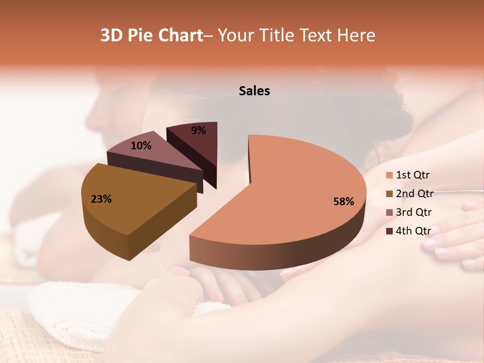 A Woman Getting A Back Massage From A Man PowerPoint Template