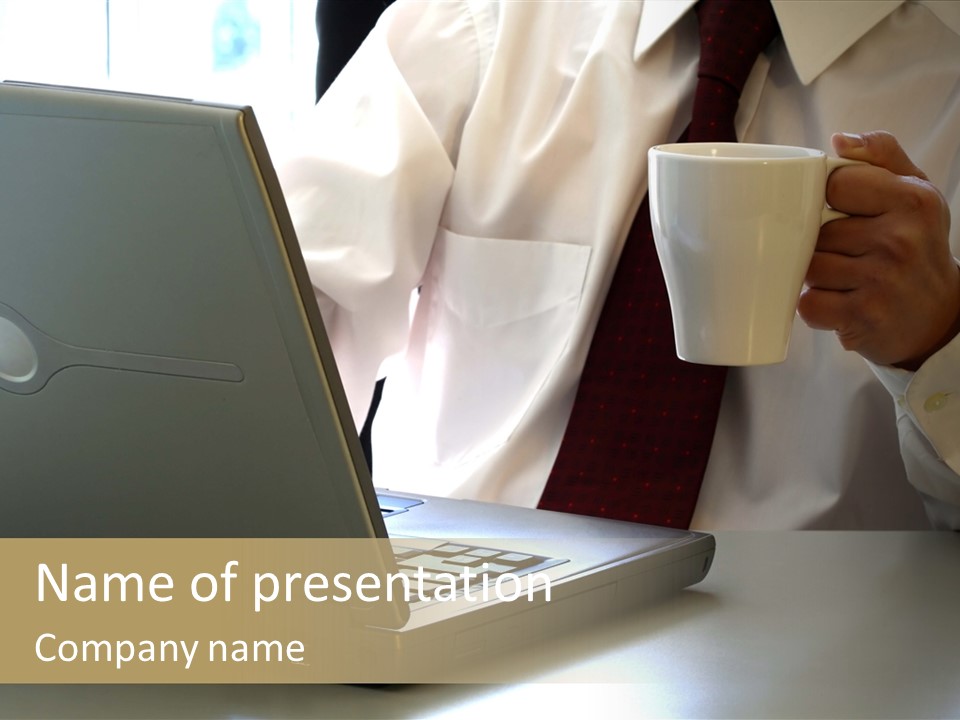 Hardworking Coffee Web PowerPoint Template