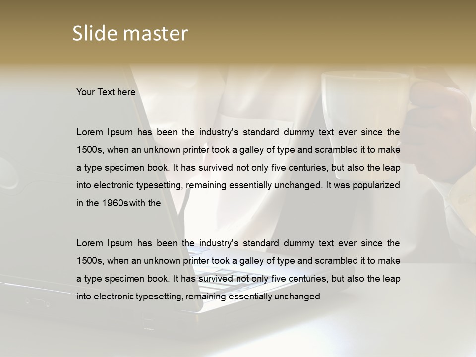 Hardworking Coffee Web PowerPoint Template