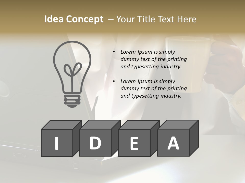Hardworking Coffee Web PowerPoint Template