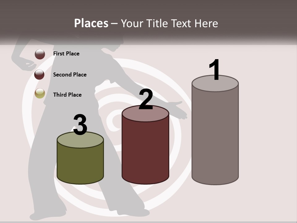 A Silhouette Of A Woman With A Gun In Her Hand PowerPoint Template