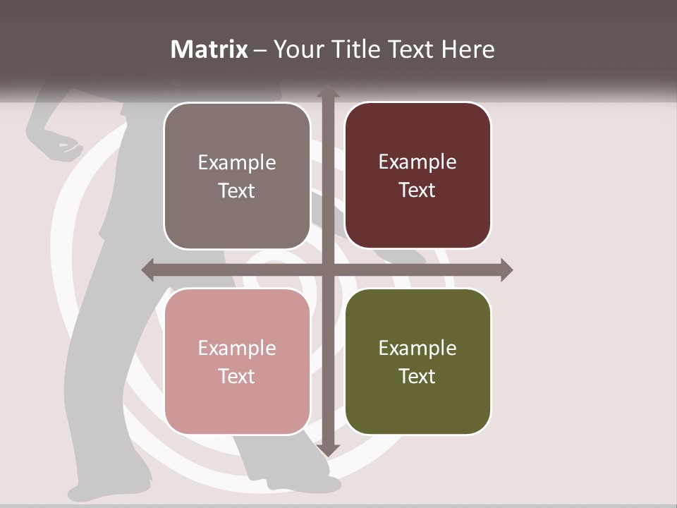 A Silhouette Of A Woman With A Gun In Her Hand PowerPoint Template