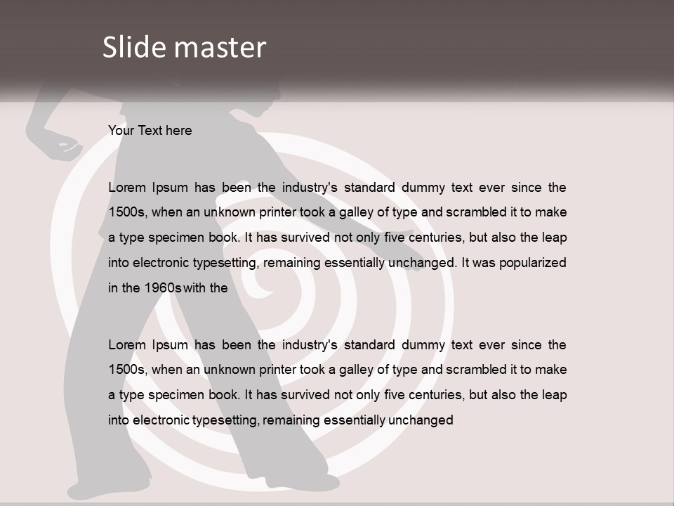 A Silhouette Of A Woman With A Gun In Her Hand PowerPoint Template