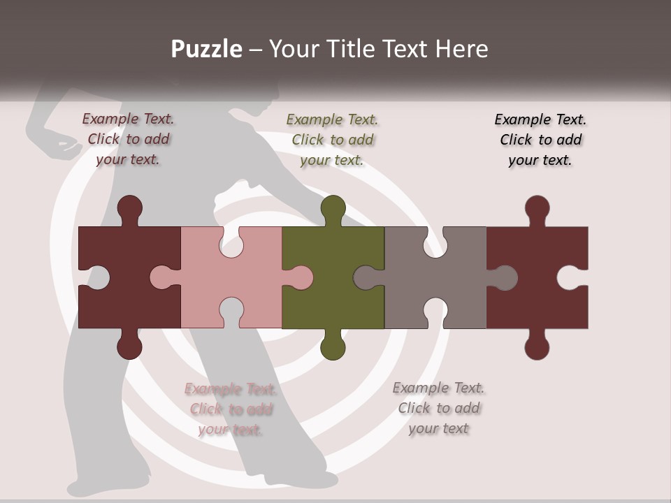 A Silhouette Of A Woman With A Gun In Her Hand PowerPoint Template