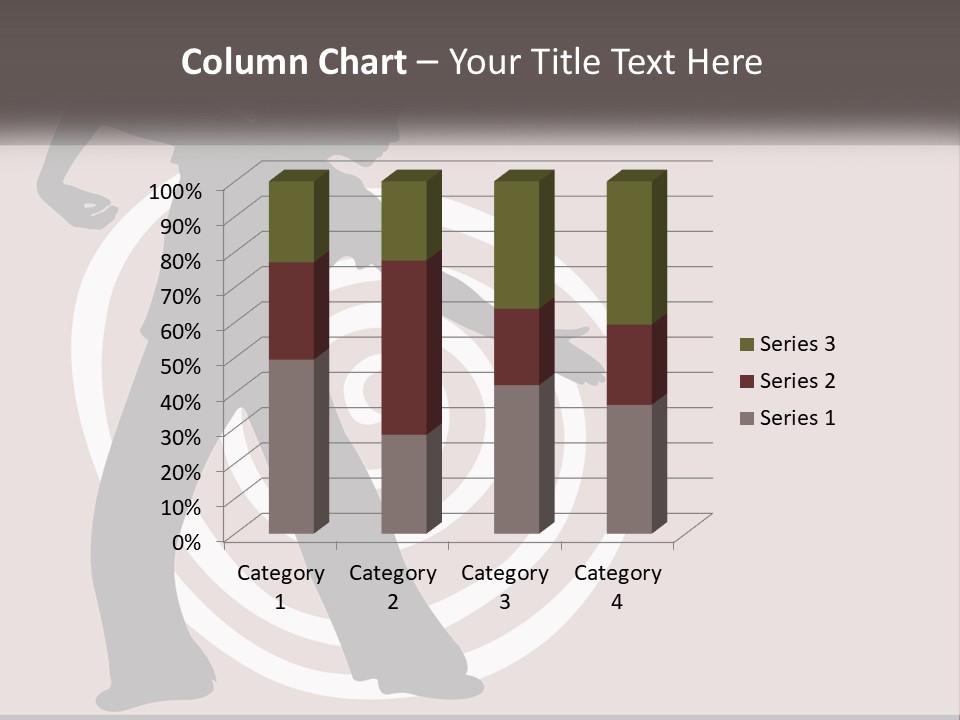 A Silhouette Of A Woman With A Gun In Her Hand PowerPoint Template