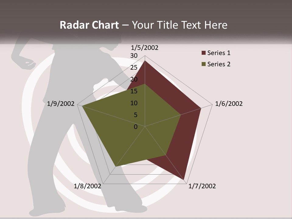 A Silhouette Of A Woman With A Gun In Her Hand PowerPoint Template