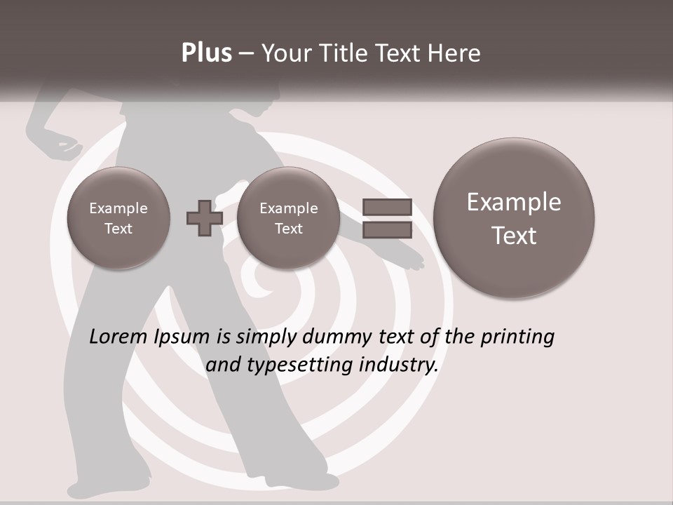 A Silhouette Of A Woman With A Gun In Her Hand PowerPoint Template