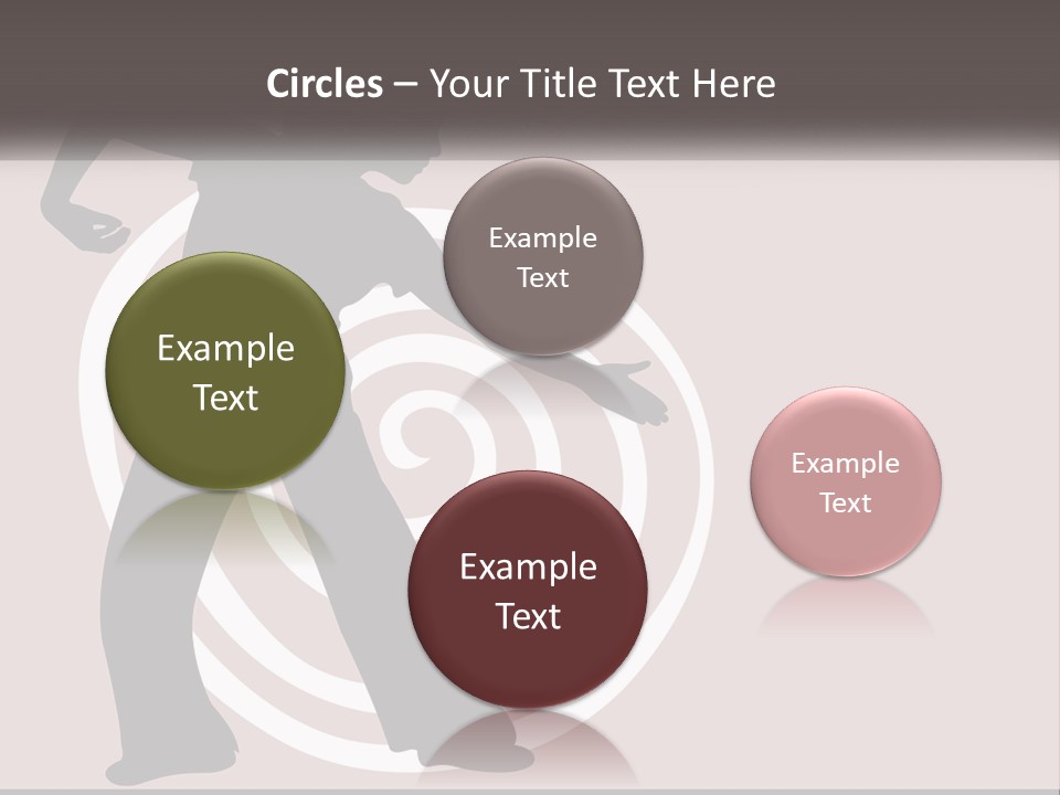 A Silhouette Of A Woman With A Gun In Her Hand PowerPoint Template