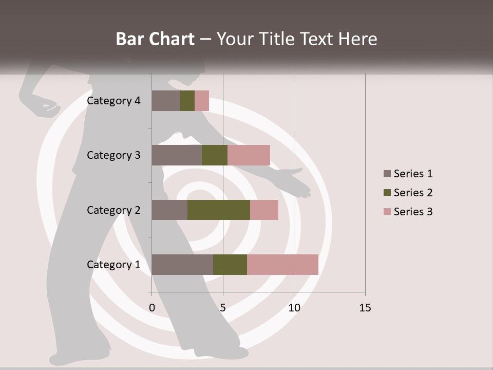 A Silhouette Of A Woman With A Gun In Her Hand PowerPoint Template
