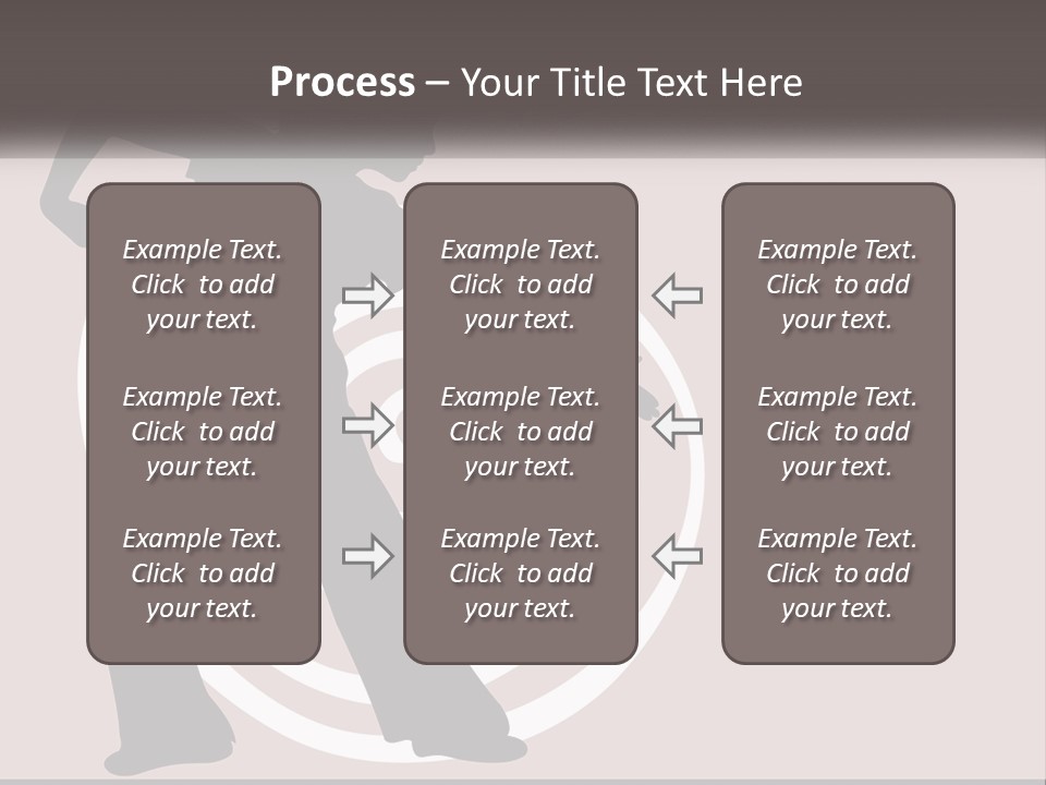 A Silhouette Of A Woman With A Gun In Her Hand PowerPoint Template