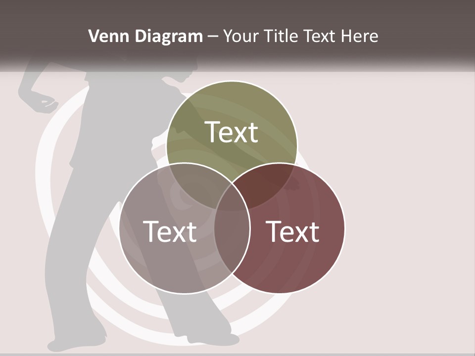 A Silhouette Of A Woman With A Gun In Her Hand PowerPoint Template