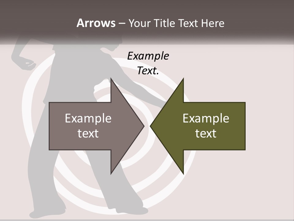 A Silhouette Of A Woman With A Gun In Her Hand PowerPoint Template