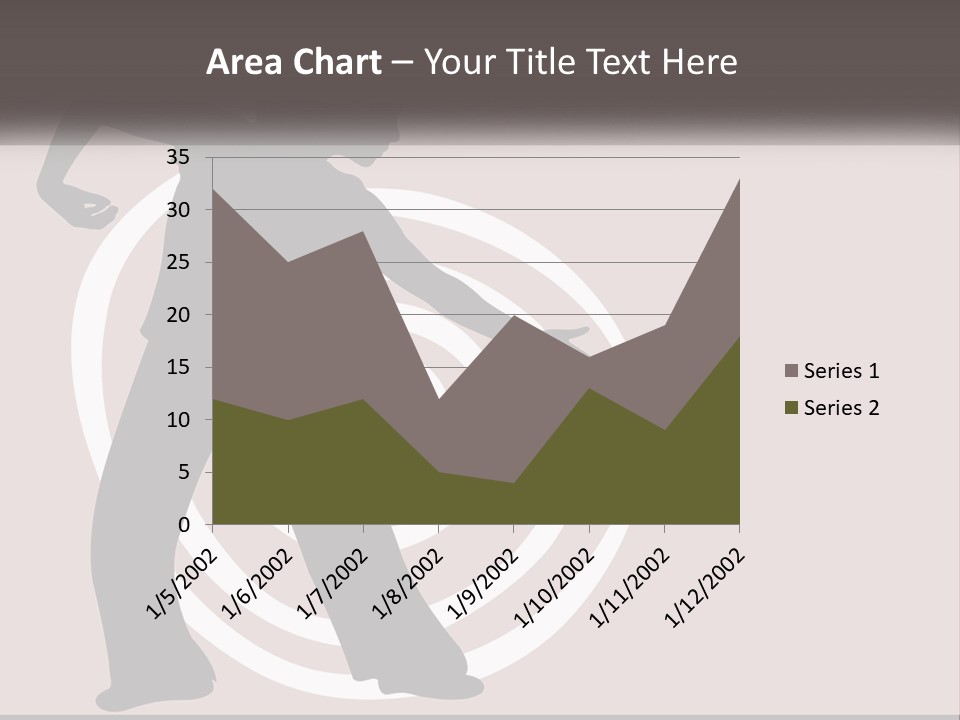 A Silhouette Of A Woman With A Gun In Her Hand PowerPoint Template