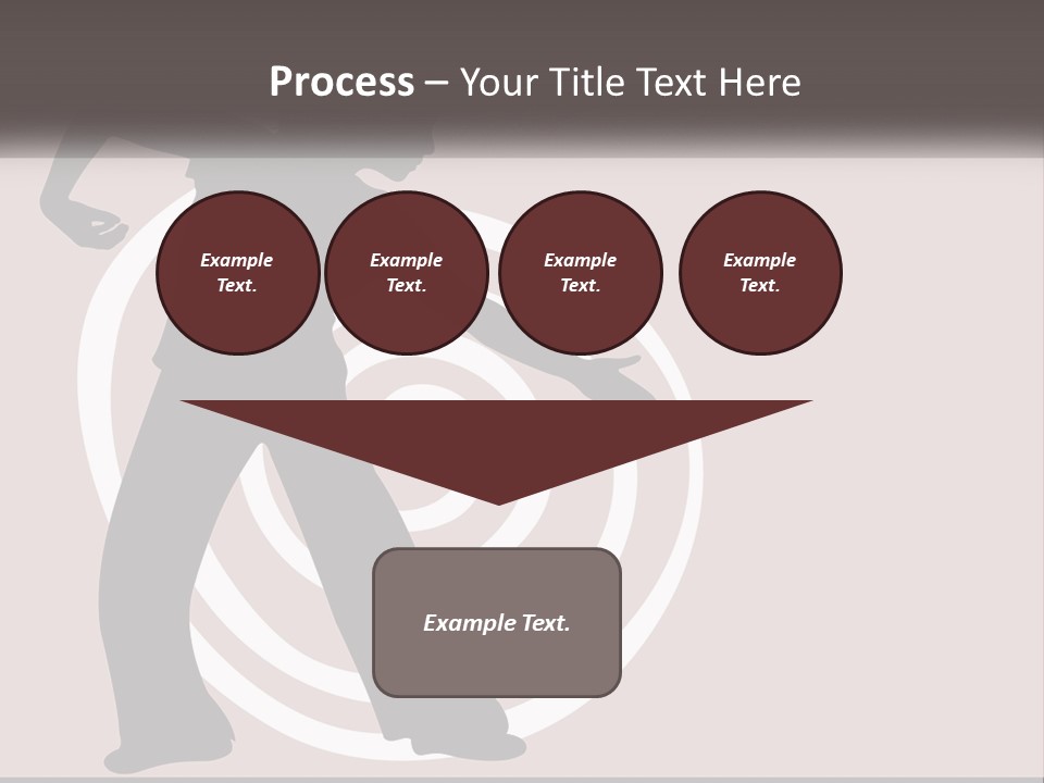 A Silhouette Of A Woman With A Gun In Her Hand PowerPoint Template